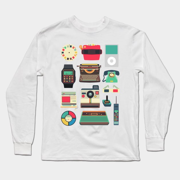 Retro Technology 2.0 Long Sleeve T-Shirt by rtcifra